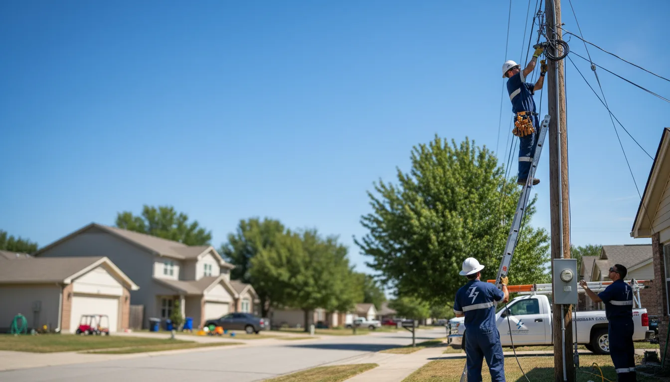 Residential electrician providing installation services in Falcon, NC